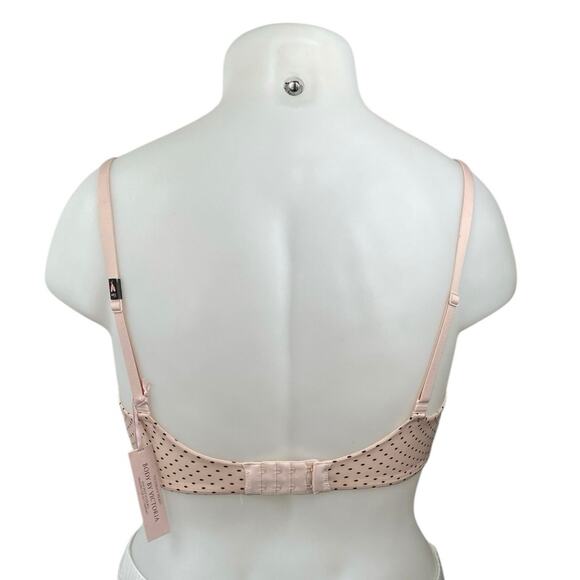 NEW Victoria's Secret Body by Victoria Demi Orange Polka Dot Underwire Bra 32DD - Picture 3 of 5
